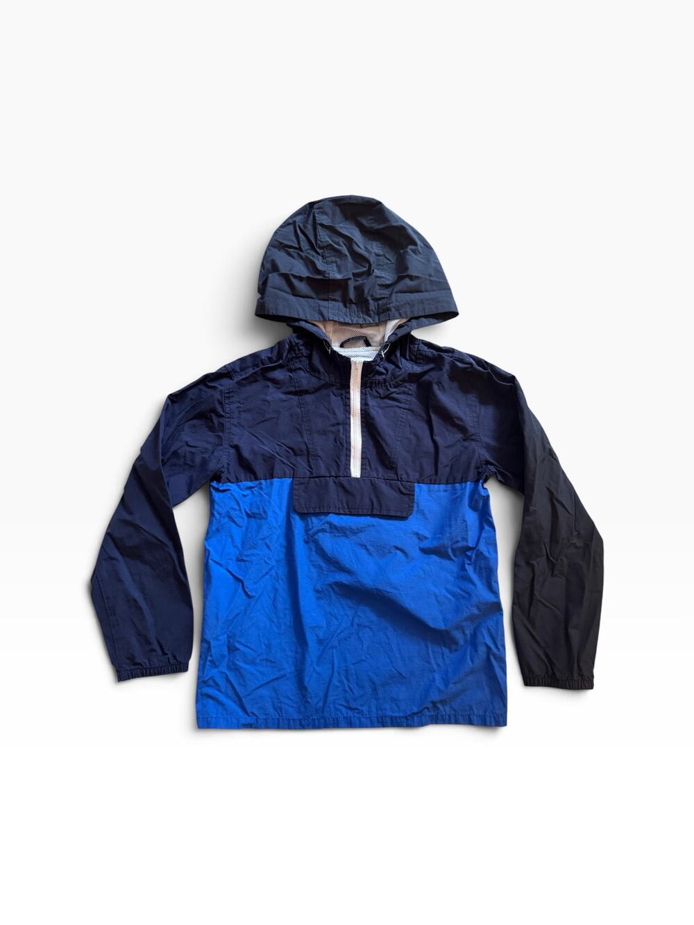 Jamie and Jack blue windbreaker pullover jacket